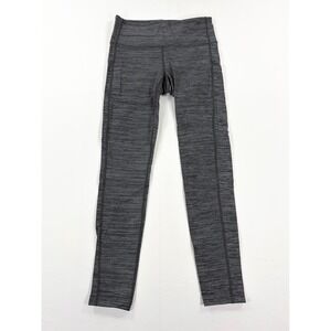 Athleta High Rise Chaturanga Space Dye Squat Proof Yoga Leggings Gray Women's XS